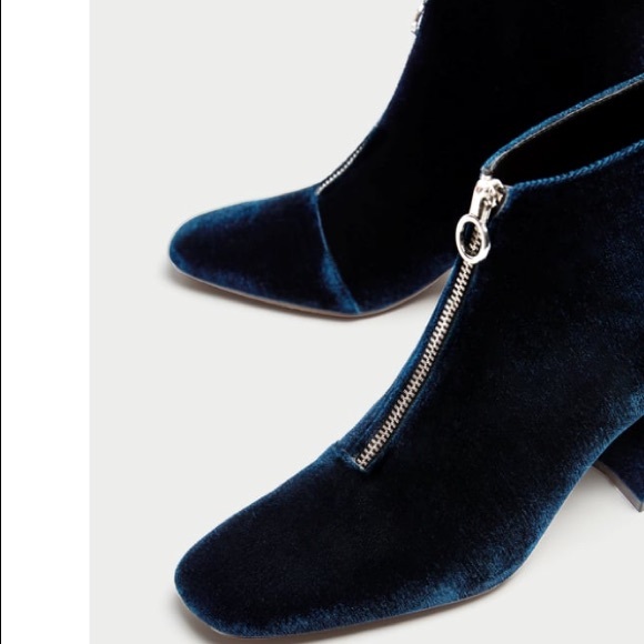 zara boots zip front